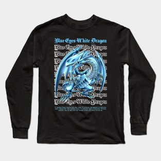 Colored Blue Eyes Dragon Long Sleeve T-Shirt